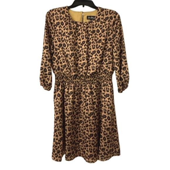 SAME EDELMAN NWOT Leopard Print Elastic Waist Mini Dress Size 6 - Picture 1 of 11